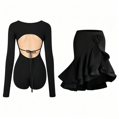 Tie-Back Latin Dance Practice Set