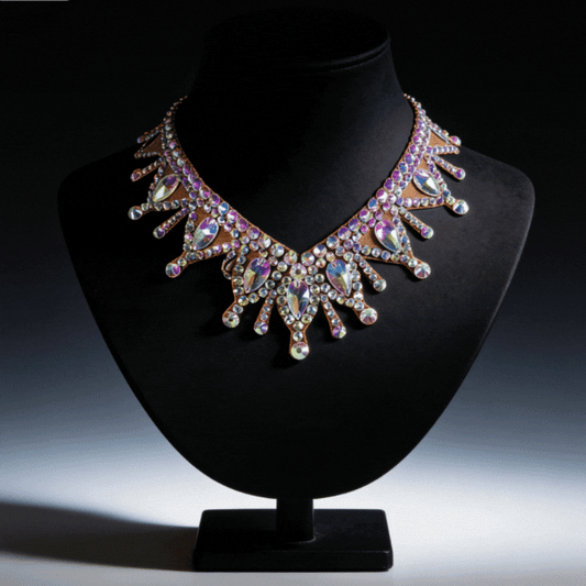 Aurora Crystal Drop Dance Necklace