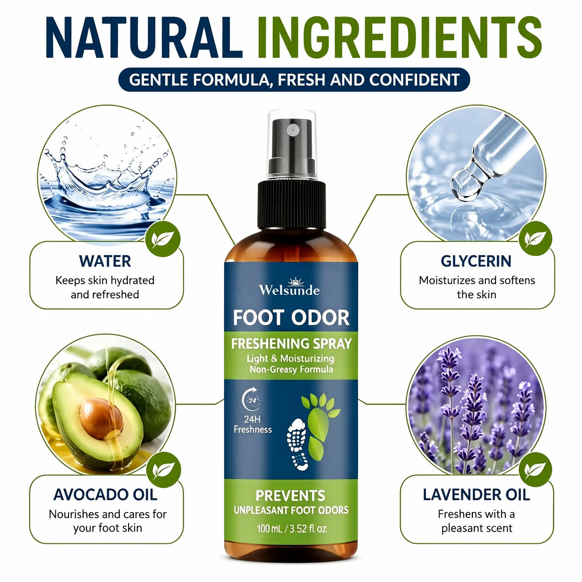 Dance Shoe & Foot Deodorant Spray Natural Odor Eliminator
