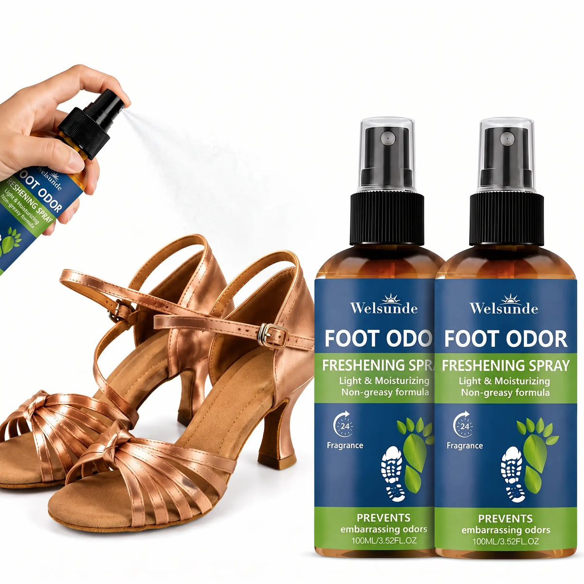 Dance Shoe & Foot Deodorant Spray Natural Odor Eliminator
